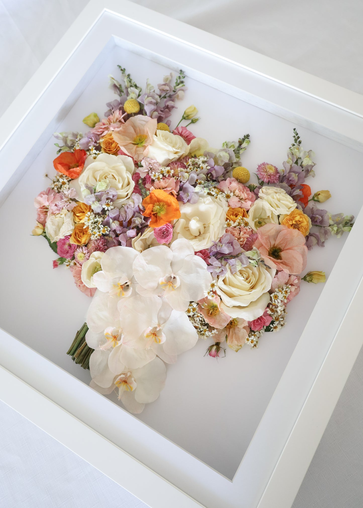 Framed Preserved Bouquet 50x50