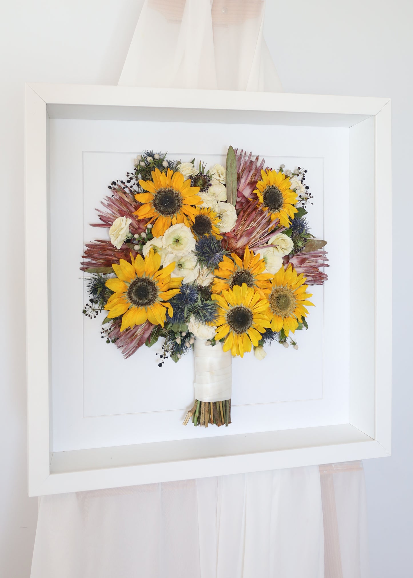 Framed Preserved Bouquet 50x50