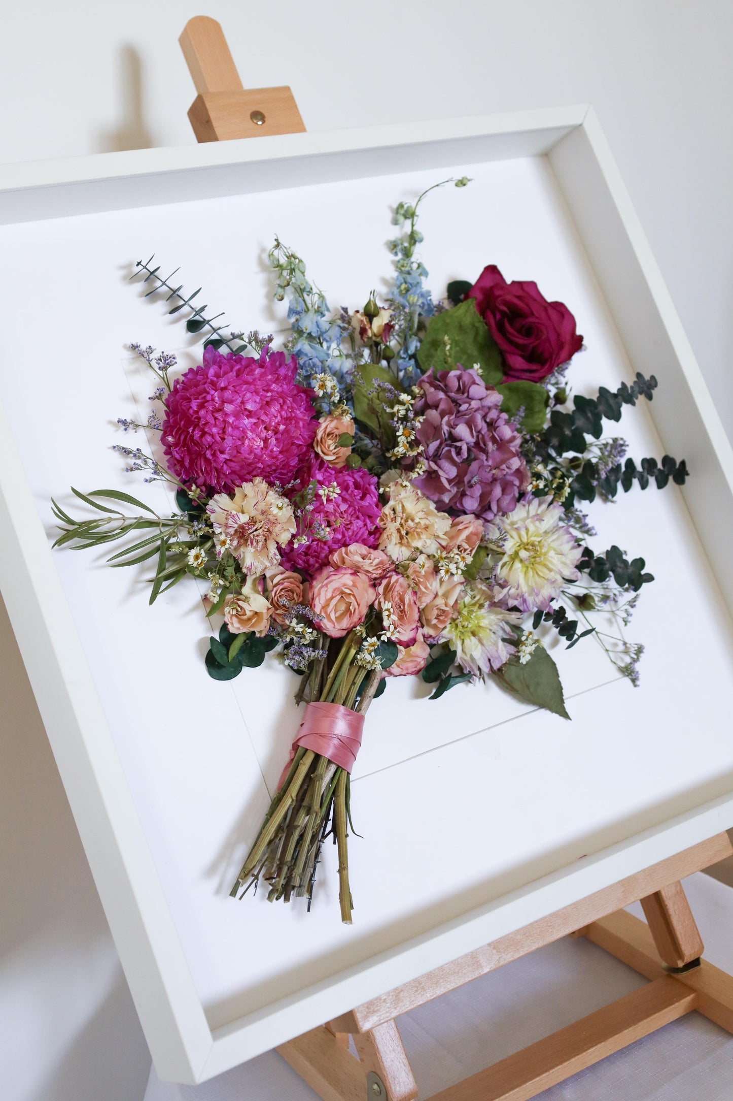 Framed Preserved Bouquet 50x50