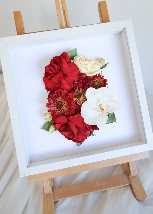 Mini Preserved Flowers Framed 20x20